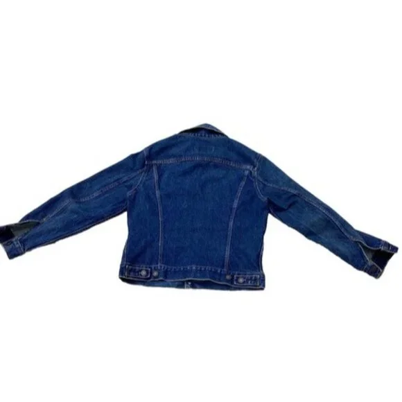 Vintage Levi's Jean Jacket 38 Men’s Dark Blue 80s - Picture 4 of 6